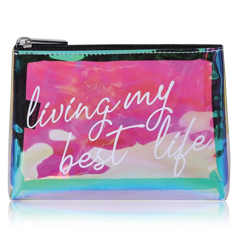 Living My Best Life makeup bag